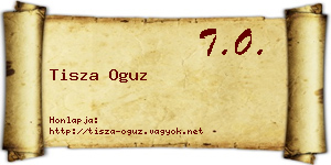 Tisza Oguz névjegykártya